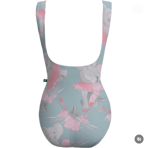 SOLD Luckyleo Leotard Crescent Style, Archived Print (Elephants in Tutus), Large - Picture 6 of 6